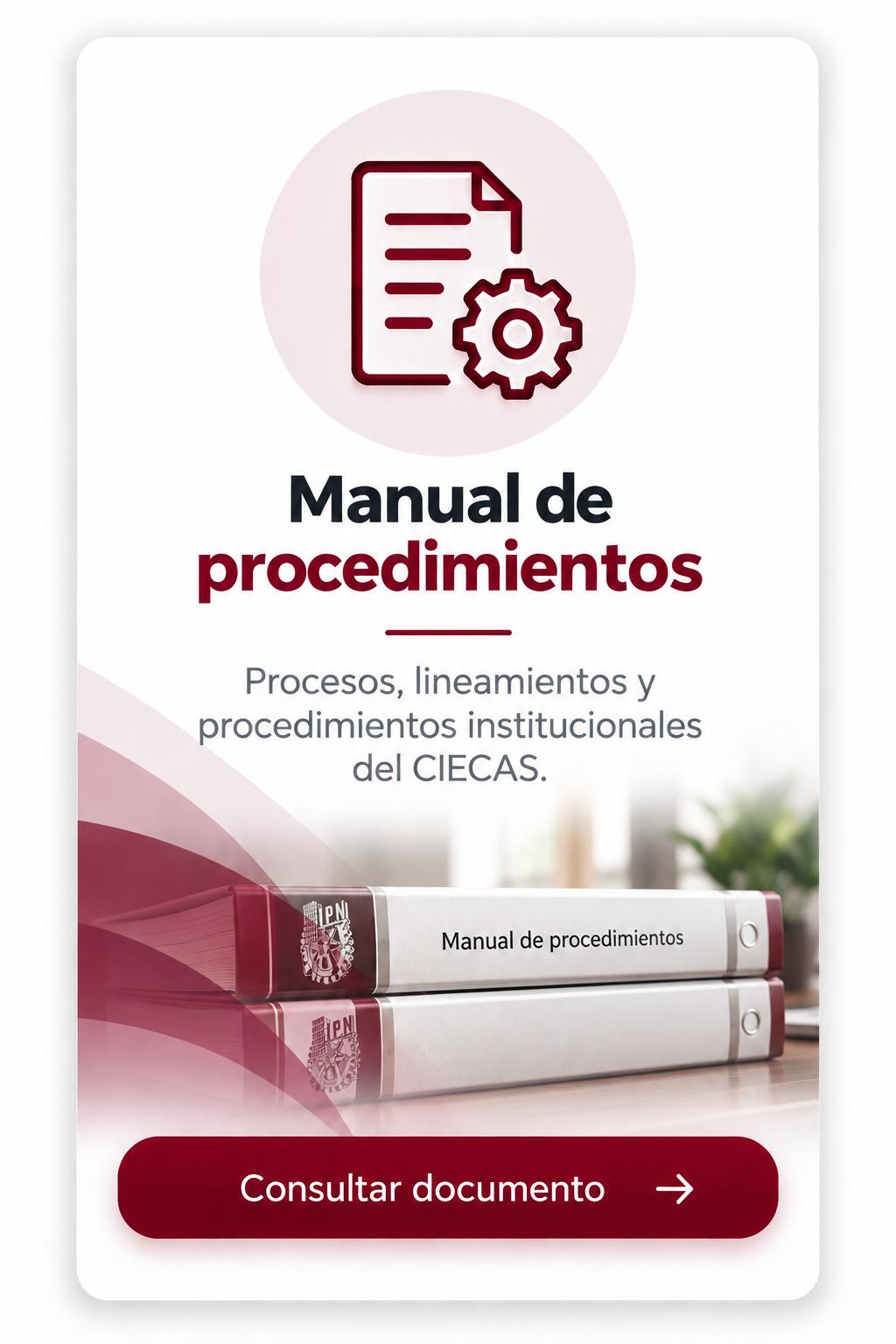 Imagen del manual de procedimientos
